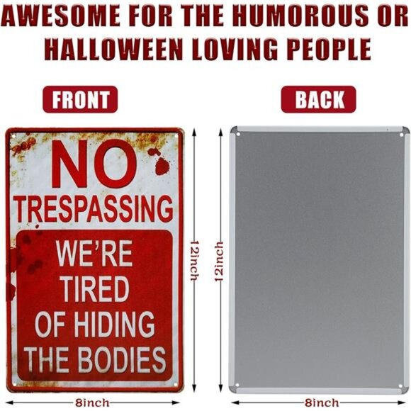 Halloween Decoration Signs - Retro Metal Signs - Picture 2 of 8